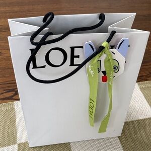 Loewe Charm Bag - White and Black